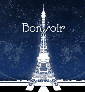 Gif animé bonsoir Paris